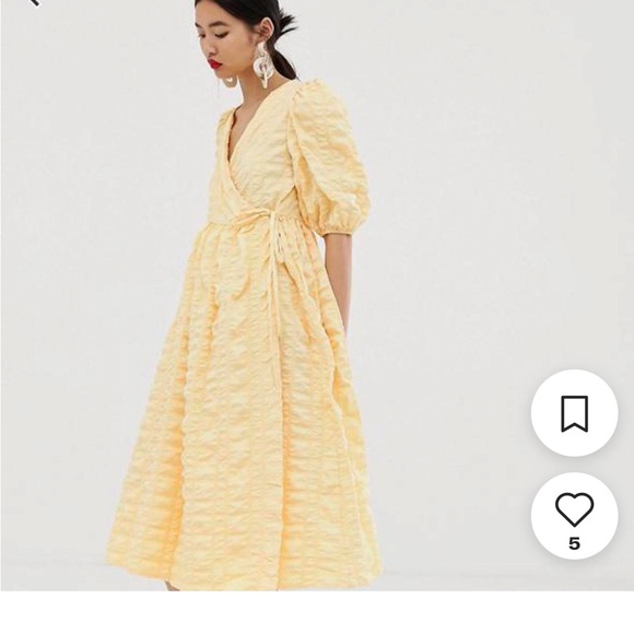 NWT “ASOS White” Tiered Smock Dress - Picture 3 of 7